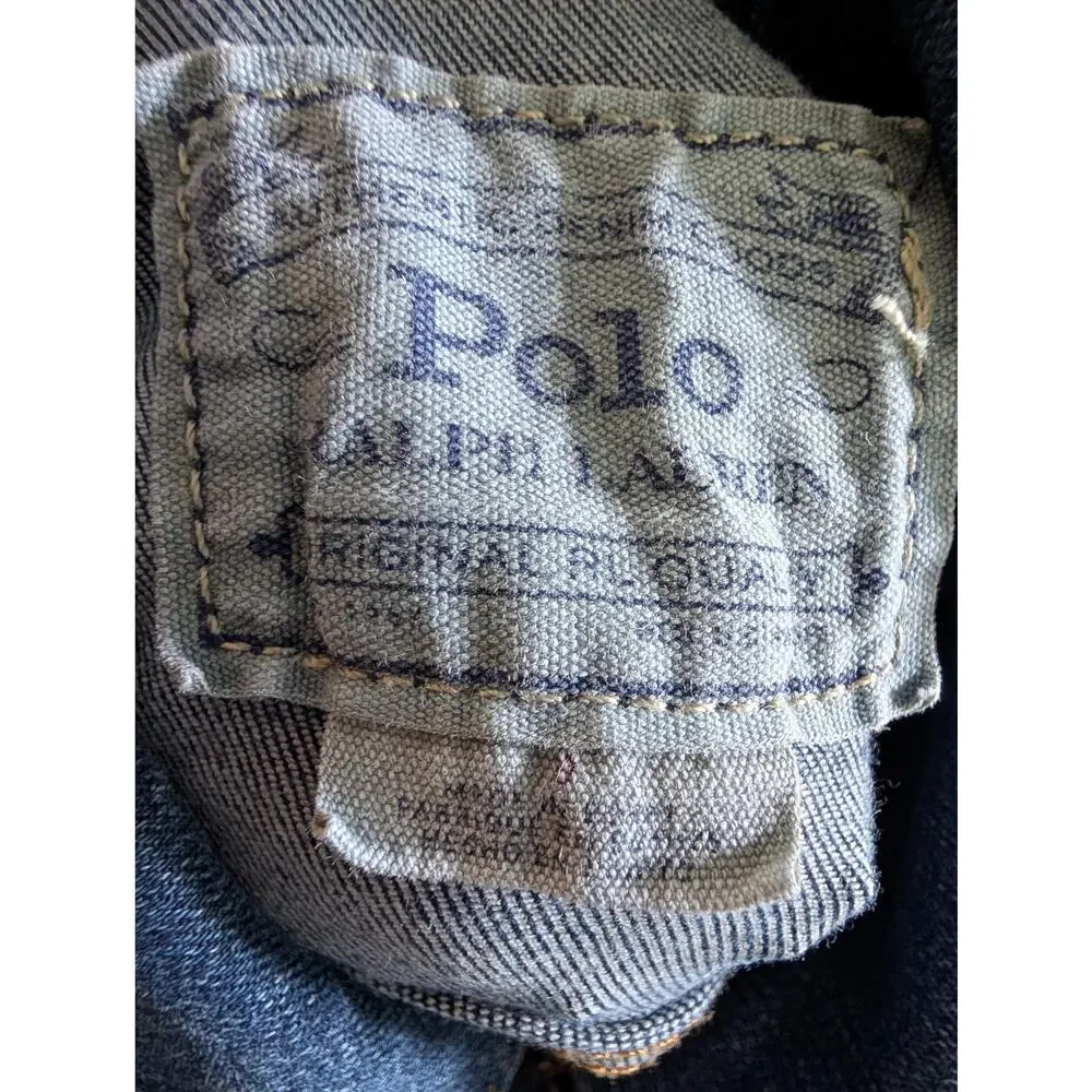 Polo Ralph Lauren Boys Jackets, Blue Denim Button Down Trucker Jacket, M(8/10)